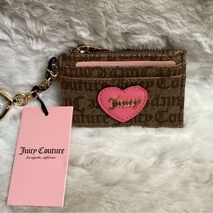 Juicy Couture Chestnut Chino Love Actually Card Case, NWT